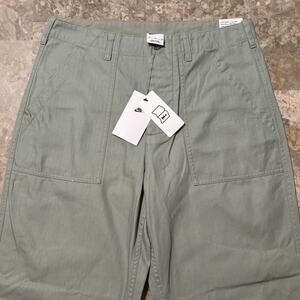 Nike Life Fatigue Pants Mens 30x30 Green Straight Leg Loose Fit Military FV5533